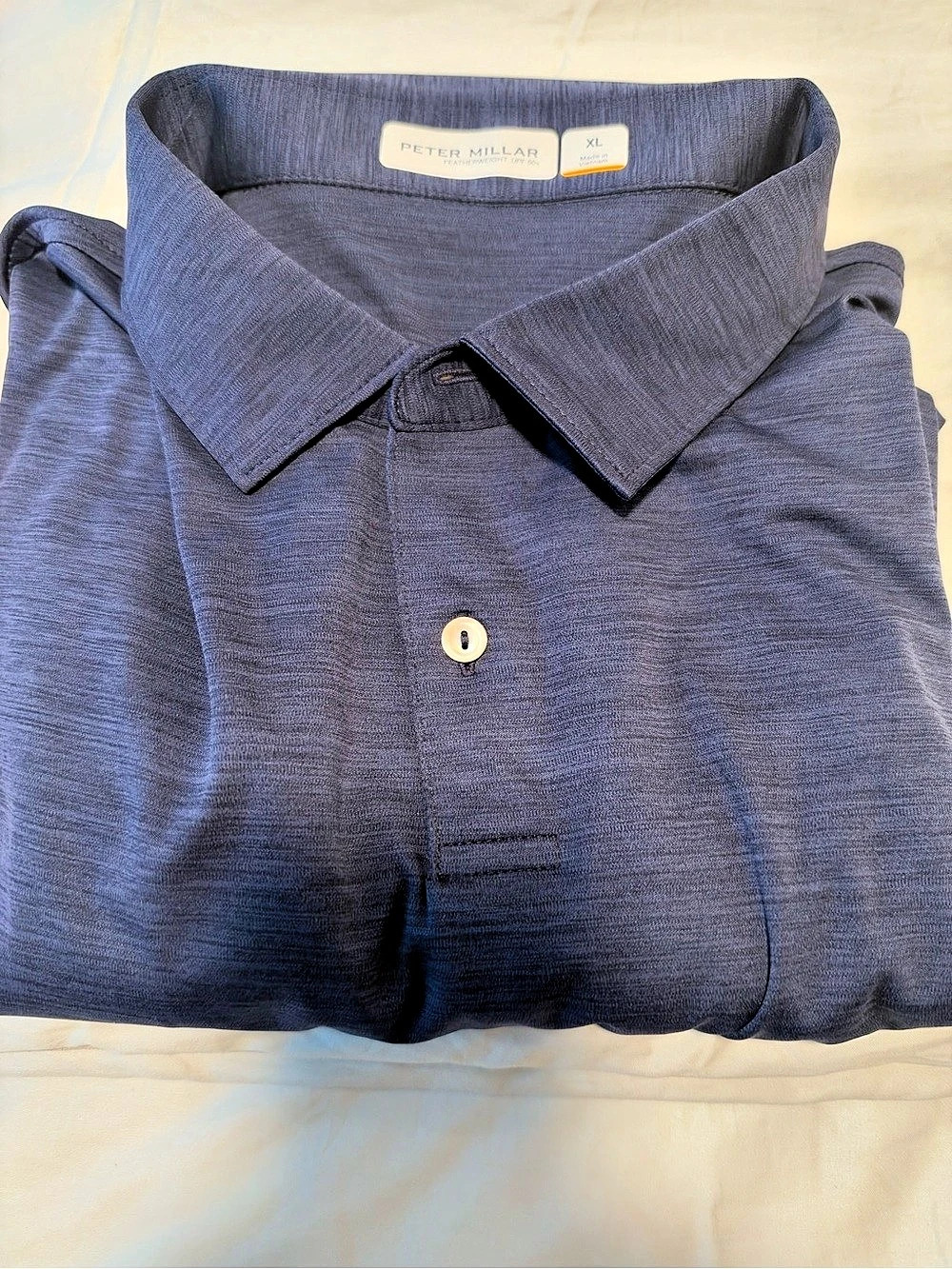 Peter Millar Featherweight Performance Polo Men's Blue Polo XL